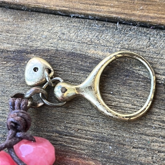 Fossil Chunky Faceted Beaded Ombré Rainbow Bracelet! EUC - Picture 6 of 11